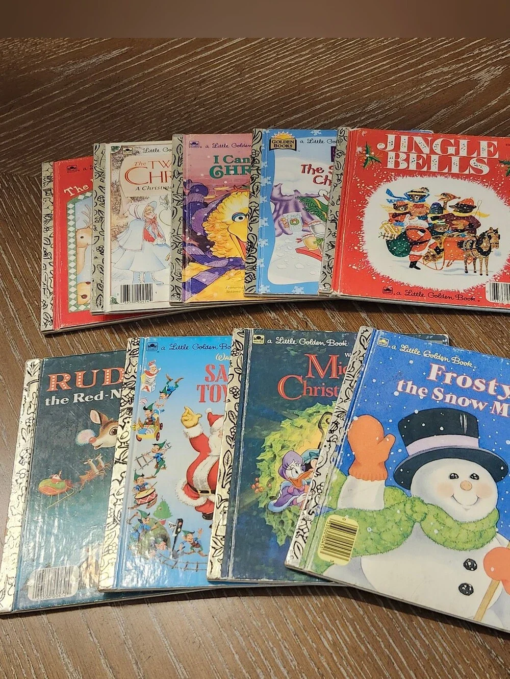 Lot Of 9 Christmas Little Golden Books